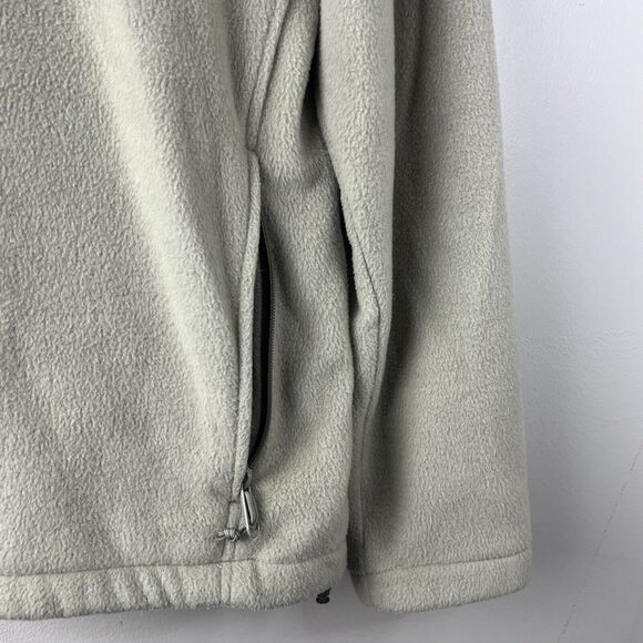 Columbia Tan Colored Fleece Full Zip Jacket Size Large - Picture 2 of 6